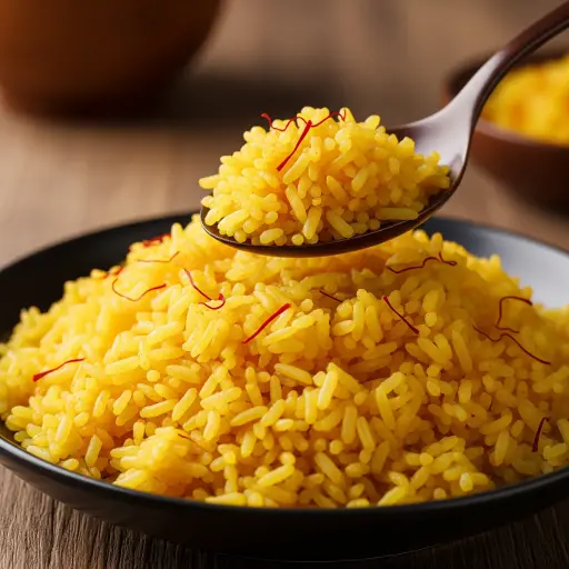 خلطة الارز بالزعفران 